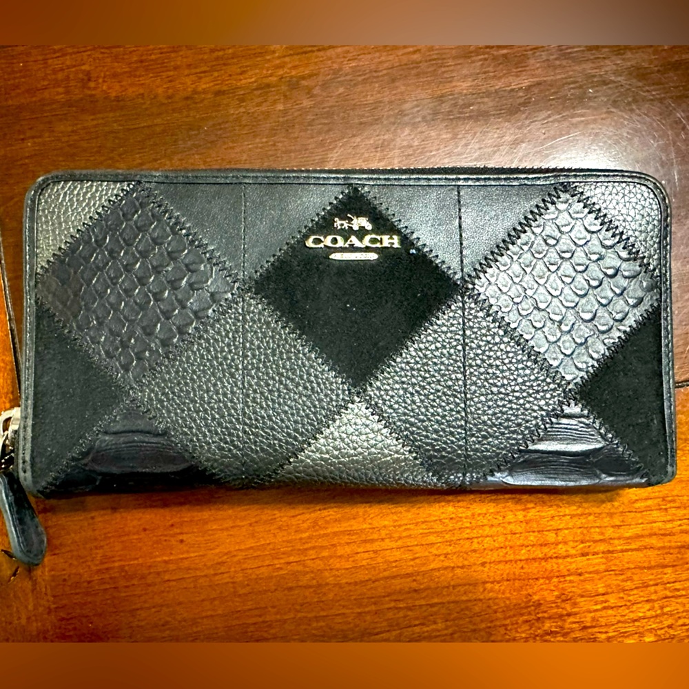 Coach Metallic Patchwork leather wallet - brand new